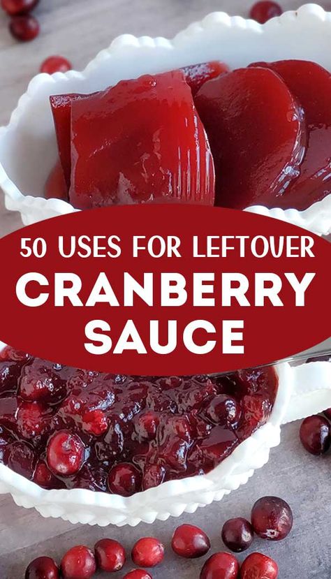 Jelly Cranberry Sauce Recipes, Cranberry Sauce Bread, Leftover Cranberry Sauce Recipe, Cranberry Sauce Recipes, Cranberry Sauce Muffins, Easy Cranberry Sauce, Cranberry Dessert, Canned Cranberries, Jellied Cranberry Sauce