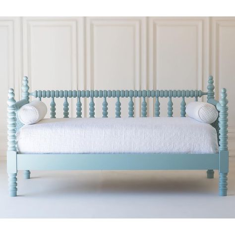 Spindle Daybed, Headboard Vintage, Dix Blue, Spindle Bed, Steel Bed Frame, Daybed Mattress, Beautiful Bed, Steel Bed, Daybed With Trundle