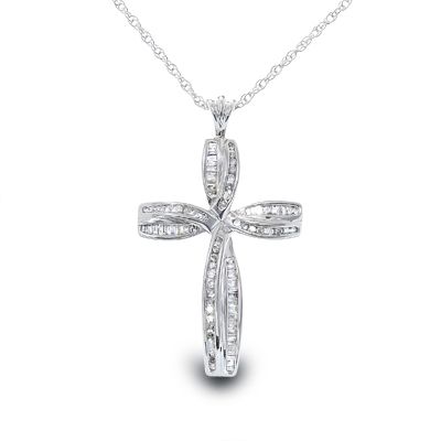 1/2 CT. T.W. Diamond Cross Pendant in Sterling Silver - Zales Symbol Jewelry, Hammered Silver Jewelry, Diamond Cross Necklaces, Sterling Silver Cross Pendant, Silver Cross Pendant, Diamond Cross Pendants, Silver Heart Necklace, Diamond Cross, Cross Jewelry