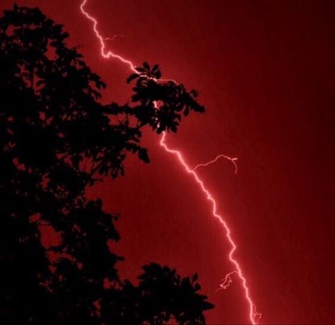 Black and Red lightning strike with tree Red And Black Grunge Aesthetic, Red Lightning Aesthetic, Black And Red Lightning, Force Lightning, Lightning Aesthetic, Black Grunge Aesthetic, Chaos Aesthetic, Lightning Dragon, Lightning Art