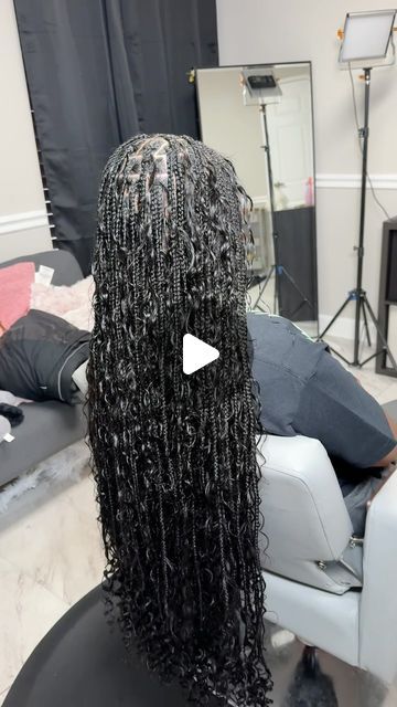 Mani on Instagram: "Get into the Boho Braids😍😍😍  Only used 2 of my human hair bundles!😍🤗🤗  -Took about 6 hours 🤭 -#boraborabraids #bohobraids #bohotwistatl #bohobraidsatl #atlbraids #atlbraider #atlbraiders #mariettabraider #mariettahairstylist #mariettageorgia #curlybraids #curlybundles" Bohemian Braids Styles, Small Boho Braids, Small Boho Knotless Braids, Boho Box Braids, Boho Braided Hairstyles, Boho Knotless Braids, Boho Knotless, Curly Braids, Marietta Georgia