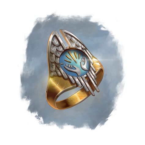 Sometimes called the ‘ring of second chances’,... Fantasy Rings Magic, Magic Artifacts, Fantasy Rings, Rpg Items, Art Jewelry Ring, Relic Hunter, Game Gem, Fantasy Ring, Dungeon Master's Guide