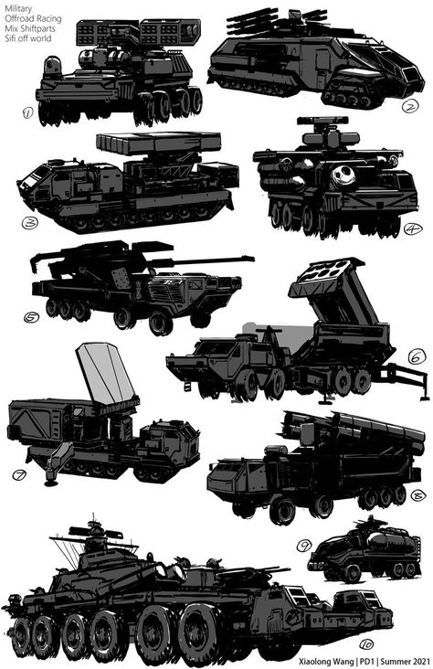 Military Vehicles Concept Art, Tank Concept Art, Ground Effect Vehicle, Mecha Tanks, Weird Tanks, Space Tank, Dieselpunk Vehicles, Sci Fi Tank, Concept Vehicles Sci Fi