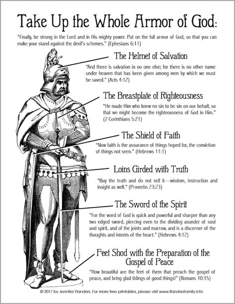 Armor Of God Coloring Page, Armor Of God Lesson, Ge Aldrig Upp, Spiritual Armor, The Full Armor Of God, The Armor Of God, Full Armor Of God, Righteousness Of God, Bible Study Lessons