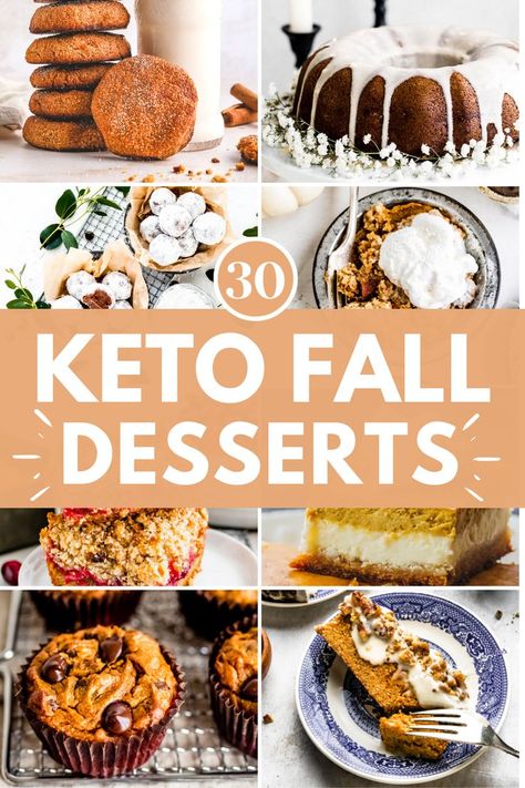 Keto Fall Desserts, Low Carb Fall Desserts, Healthy Fall Desserts, Keto After 50, Keto Holiday Recipes, Low Carb Holiday, Fall Baking Recipes, Keto Holiday, Desserts Healthy