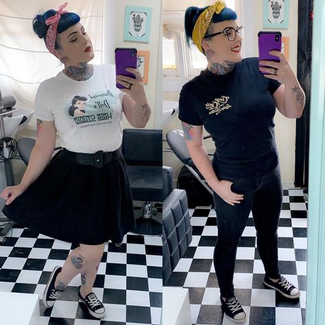 Guess my wardrobe/style isn’t as glam as it used to be haha 😂  #mumlife is hard at times 💪🏻 #alternativemom #reality #momlife #mymumlife… Modern Pinup Outfits Ideas, Pinup Style Clothing, Pinup Outfits, Rockabilly Fashion Plus Size, Plus Size Rockabilly, Moda Pinup, Estilo Pin Up, Modern Pinup, Pin Up Outfits