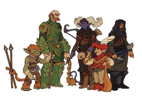 Dnd Party Art Tavern, Ryan Pallett Art, Dnd Party Drawing, Dnd Party Art, Dnd Outfits, Dnd Comics, Dnd Party, Dnd Things, Oc Board