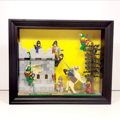 Lego Forestmen, Lego Frame, Ribba Frame, Ikea Ribba Frames, Lego Creative, Lego Projects, Lego Moc, Lego Ideas, Lego Duplo