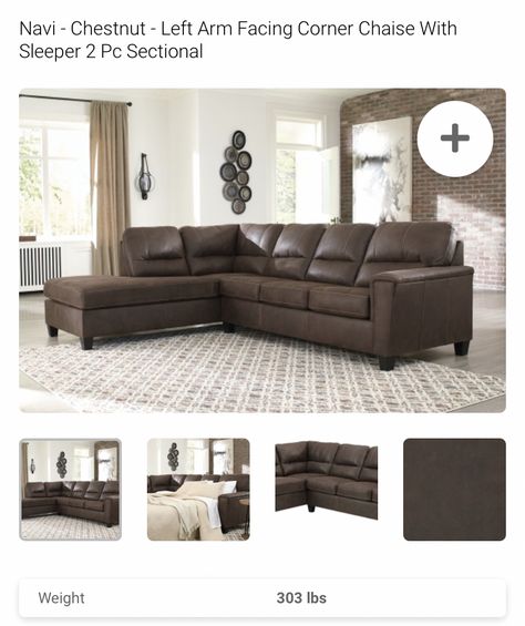 Chest Nut Brown, Brown Sofa, Sofa, Living Room