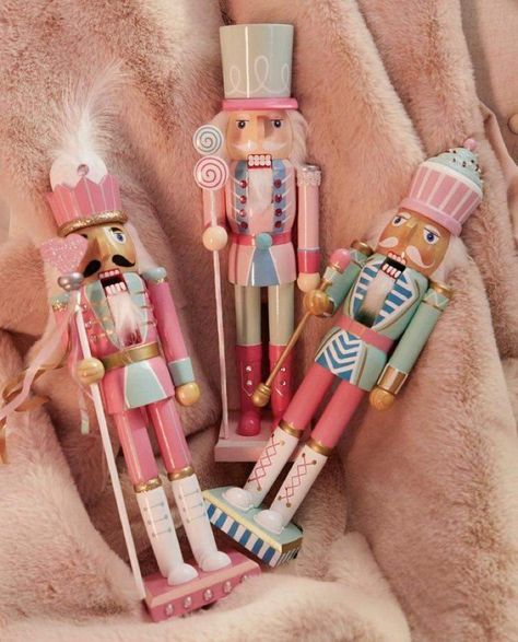 Nutcracker Christmas Decorations, Pastel Christmas, Pink Xmas, Preppy Christmas, Pink Christmas Decorations, Christmas Room, Sugar Rush, Cake Pop, Noel Christmas