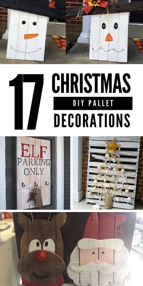 Pallet Christmas Crafts Diy Ideas, Pallet Christmas Ornaments Diy, Diy Christmas Decorations With Pallets, Diy Outdoor Christmas Decorations Pallet, Christmas Ideas With Pallets, Diy Wood Christmas Outdoor Decor, Wood Pallet Crafts Diy, Christmas Pallet Crafts Diy, Outside Wood Christmas Decorations