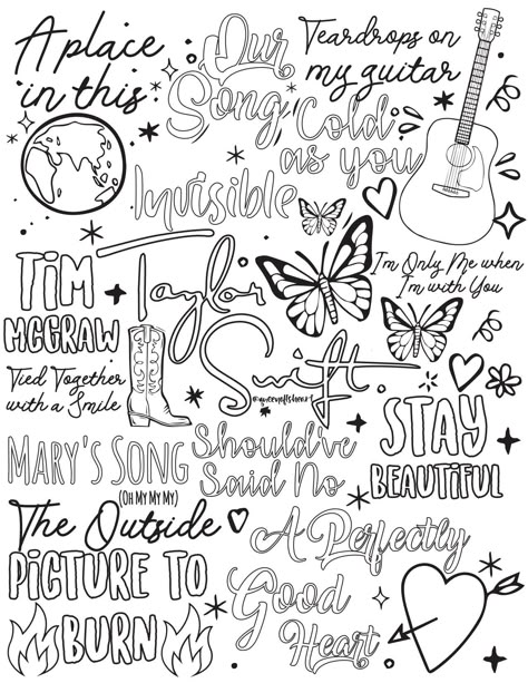 Taylor Swift Coloring Pages, Taylor Swift Book, Taylor Swift Birthday Party Ideas, Taylor Swift Drawing, Taylor Swift Party, Taylor Swift Birthday, All About Taylor Swift, Taylor Swift Posters, Coloring Page Ideas