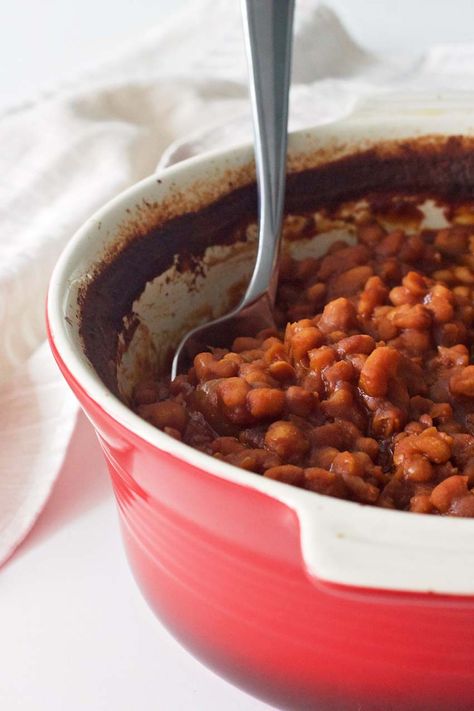 Grandma's Old Fashioned Baked Beans - The Best of this Life Old Fashioned Baked Beans, Best Baked Beans, Homemade Baked Beans, Baked Bean Recipes, Pork N Beans, Coleslaw Recipe, Beef Casserole, Full Meal Recipes, Baked Beans