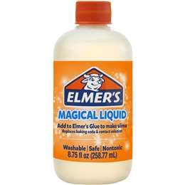 Want to make slime without the hassle? Just mix Elmer's Magical Liquid with Elmer's Glue to make multiple batches of perfectly gooey slime every time! It’s the easy way to make glue slime at home with less mess and your ticket to familyfriendly fun. Featuring an allinone formulation that has a washable, safe, and nontoxic formula, this solution transforms most Elmer’s glue into slime without the need of contact lens solution and baking soda. Plus, this updated, stronger formula makes twice as mu Slime At Home, Slime Activator, Glue Slime, Contact Solution, Playing With Slime, Slime No Glue, Glue Art, Contact Lens Solution, Slime Kit