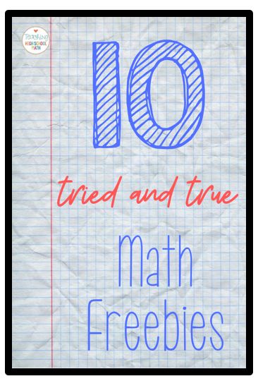 High School Math Classroom, Free Math Resources, Teaching Algebra, Algebra Activities, Teaching Secondary, Math Writing, Maths Solutions, Secondary Math, 8th Grade Math