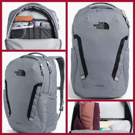 Elevate your style & functionality with The North Face Vault Commuter Laptop Backpack. With its sleek, modern aesthetic & simplified storage, this backpack is designed to stand unsupported. Endorsed by the American Chiropractic Association, it features FlexVent technology for comfortable, ventilated support. The organized design includes secure-zip pockets, a tablet sleeve, a padded laptop sleeve & a key fob. Experience effortless convenience & comfort with The North Face Vault Backpack. Goa Holiday, North Face Vault Backpack, Tablet Sleeve, Men Style Tips, Holiday Rental, Vaulting, Modern Aesthetic, Style Tips, Laptop Backpack