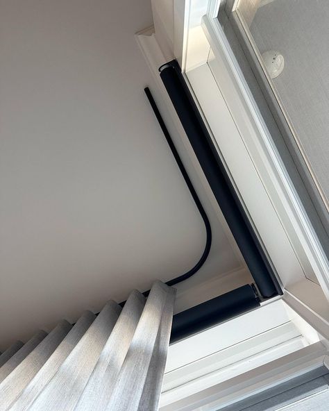 @silentglissltd 6840 ceiling mount track in black 🖤 . . . . . #shadecollective #silentgliss #curtainsmelbourne #design #curtains… | Instagram Track Curtains, Ceiling Mounted Curtain Track, Ceiling Mounted Curtains, Wall Curtains, Ceiling Curtain Track, Design Curtains, Raked Ceiling, Wave Curtains, Ceiling Curtains