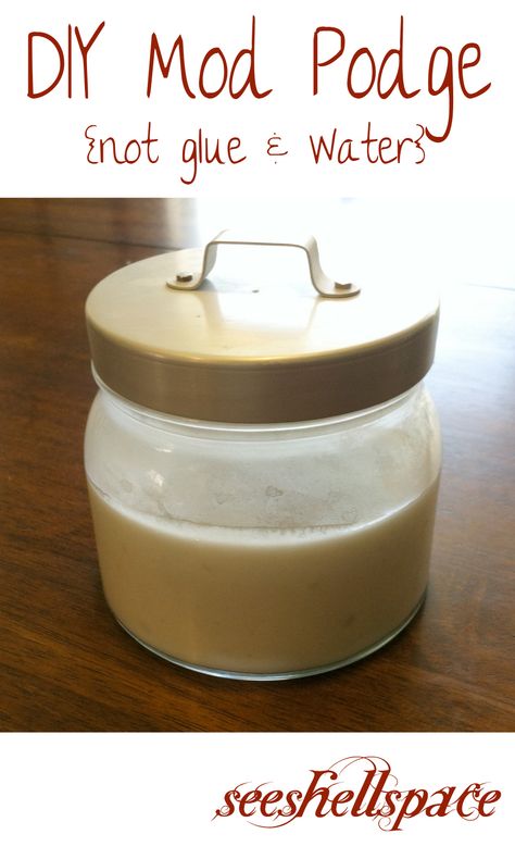 Home Made Modge Podge, Modge Podge Recipe, Diy Mod Podge Recipe, Homemade Mod Podge Recipe, Home Made Glue, Homemade Mod Podge, Diy Mod Podge, Homemade Paint, Mod Podge Crafts