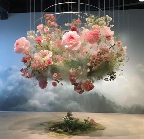 Cloud Art Installation, Dior Event Decoration, Dior Installation, Flower Shop Interiors, Sacred Garden, Dream Wedding Decorations, Flower Installation, Fresh Perspective, Flower Sculptures