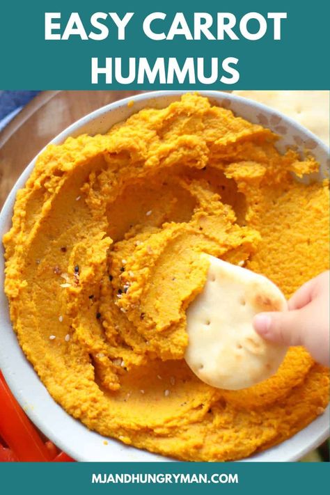 Hominy Hummus, Traditional Hummus, Carrot Hummus, Classic Hummus, Baby Lunch, Sweet Potato Hummus, Hummus Ingredients, Hummus Recipe, Roasted Carrots