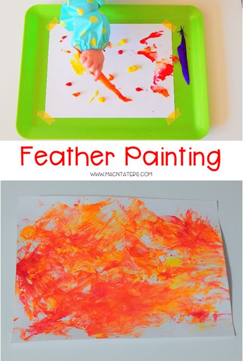 Painting with feathers is a fun Thanksgiving sensory activity for toddlers, preschoolers, and school aged kids. Painting With Feathers, Painting With Toddlers, Messy Painting, Thanksgiving Lesson Plans, Thanksgiving Activities Preschool, Thanksgiving Crafts For Toddlers, Thanksgiving Toddler, Thanksgiving Lessons, Thanksgiving Crafts Preschool