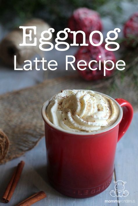 Eggnog Latte Recipe Leftover Eggnog, Eggnog Latte Recipe, Slow Cooker Drinks, Crockpot Drinks, Eggnog Recipe Homemade, Eggnog Latte, Starbucks Latte, The Magical Slow Cooker, Homemade Eggnog