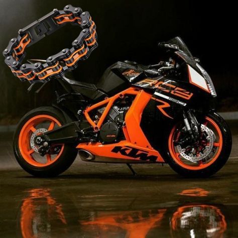 Riding ought to be COLORFUL! So as your Bike and Gears! So as Memories! Black And Orange Motorcycle, Orange Motorcycle Aesthetic, Ktm Rc8 1190, Ktm Bike, Ktm Rc8, Duke Bike, Ktm Motorcycles, Ktm Rc, Bike Pictures