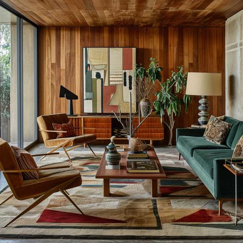 Mid Century Modern Living Room Ideas, Mid Century Interior Design, Modern Living Space, Modern Living Room Ideas, Mid Century Modern Interior Design, Mid Century Interior, Mid Century Living Room, Mid Century Modern Living, Mid Century Modern Interiors