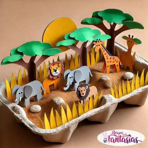 Animal Planet Activities For Kids, Habitat Projects For Kids, Animal Habitat Diorama, Animal Habitat Project, Kids Craft Work, Craft Exhibition, Craft Work For Kids, Creative School Project Ideas