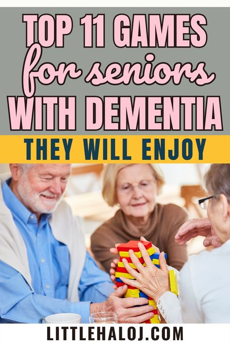 Keep your loved one with dementia mentally stimulated and engaged with these enjoyable games! From group activities to individual games, there's something here for every senior. These games are designed to provide cognitive benefits while also promoting social interaction and overall well-being. Games For Seniors Assisted Living, Cognitive Games For Seniors, Montessori Activities Seniors, Activities To Do With Elderly People, Group Home Activities For Adults, Cognitive Stimulation Activities, Games For Memory Care Seniors, Activities For Seniors With Alzheimers., Dementiability Activities For Men