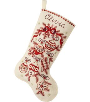 Add a sense of hi+K2+G4 Felt Stocking Kit, Embroidered Stockings, Christmas Stocking Kits, Felt Christmas Stockings, Stocking Designs, Needle Felted Christmas, Traditional Ornaments, Felt Stocking, Christmas Stocking Pattern