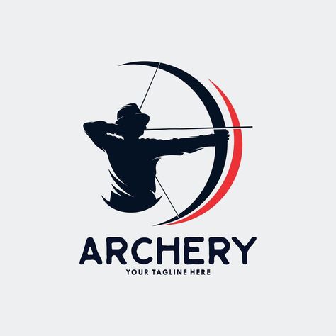 Archery Logo, Archery Tips, Logo Ideas, Design Vector, Archery, Logo Templates, Vector Art, Template Design, Illustrator