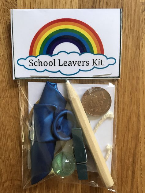 School Leavers Kit - Survival - Well Done - Proud of You - Gift - Student by KatesCraftyVintage on Etsy Leavers Assembly Ideas, Year 6 Leavers Ideas, School Leavers Gifts, Year 6 Leavers Gifts, Leavers Party, Happy Birthday Rainbow, Graduation High School, Survival Kit Gifts, Leaving School