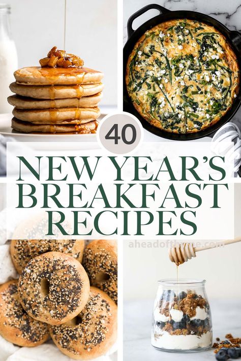 40 New Year's Breakfast and Brunch Recipes - Ahead of Thyme Easy New Years Day Breakfast, New Years Morning Breakfast, New Year Breakfast Ideas, New Year’s Day Breakfast Ideas, New Year’s Day Breakfast, Nye Breakfast, New Year’s Day Brunch, New Years Breakfast Ideas, New Years Brunch Ideas