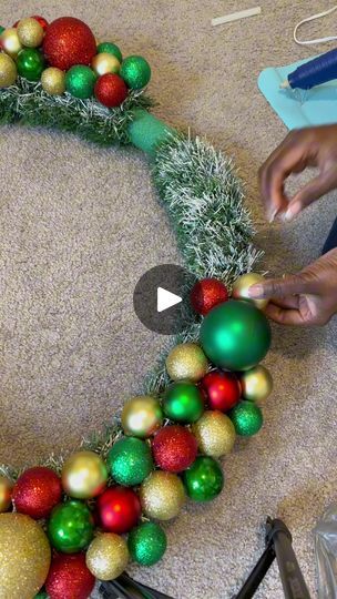 1.1M views · 71K reactions | Large Christmas Wreath using a hula hoop and Pool noodle from Dollar Tree

#christmasdecorations #fyp #DIY | By NatFacebook Diy Hula Hoop Wreath Christmas, Pool Noodle Wreath Christmas, Diy Christmas Reefs, Christmas Hula Hoop Decoration, Pool Noodle Wreath, Christmas Bazaar Crafts, Christmas Reef, 2023 Crafts, Christmas Orniments