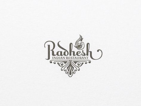 ... logo concept! – Work in progress for an Indian Restaurant!  ... view larger image here! Indian Food Logo Design Ideas, Indian Food Logo, Desi Logo, Restaurant Logo Design Branding, Indian Restaurant Logo, Indian Logo Design, Logo For Restaurant, Resturant Logo, India Logo