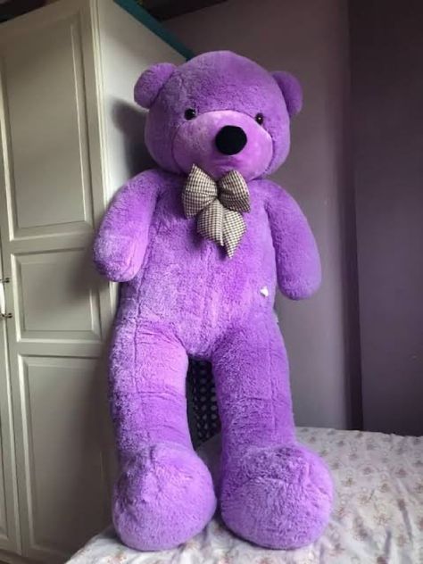 Purple Teddy Bear Wallpaper, Purple Teddy Bear, Purple Wallpapers, Large Teddy Bear, Studio Photoshoot Ideas, Large Stuffed Animals, Teddy Bear Wallpaper, Teddy Bears Valentines, Teddy Bear Gifts