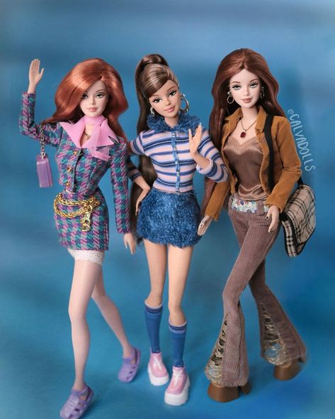 Barbie Outfits For Dolls, Cool Barbie Dolls, Custom Barbie Dolls, Barbie Restyle, Cute Barbie Dolls, Barbie Dolls Outfits, Different Barbies, Barbie Doll Aesthetic, Barbie Looks Dolls