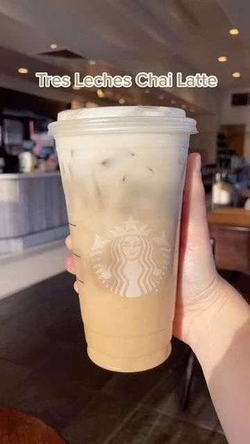 Tres Leches Starbucks Drink, Chi Latte Starbucks, Tres Leches Latte, Starbucks Chai Tea Latte Order, Starbucks Chai Drinks, Starbucks Tea Recipes, Starbucks Teas Drinks, Chai Tea Drinks, Chai Latte Starbucks