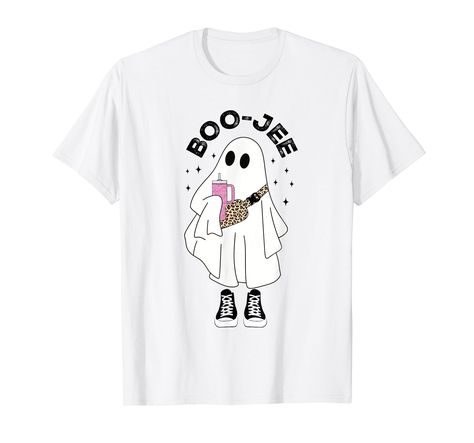 Cute Ghost Halloween Costume, Painted Apparel, Cute Halloween Shirts, Ghost Halloween Costume, Skeleton Skull, Cute Shirt Designs, Dad Son, Holy Ghost, Ghost Halloween