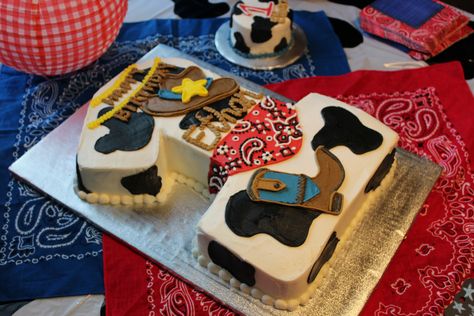 The First Birthday Cowboy Cake and Smash Cake, by Sweet Caroline Cakery First Rodeo Sheet Cake, 1st Birthday Cowboy Cake, First Rodeo Birthday Cake Boy, Rodeo Themed 1st Birthday Cake, How The West Was One Smash Cake, My 1st Rodeo Birthday Cake, How The West Was One Cake, First Rodeo Birthday Boy Cake, How The West Was One Birthday Cake