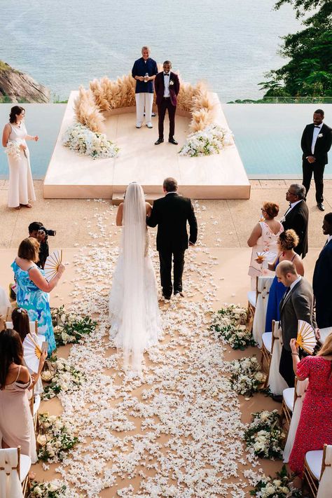 Fairytale Beach Wedding, Thailand Beach Wedding, Beach Villa Wedding, Wedding In Thailand, Beach Wedding Decorations Reception, Phuket Wedding, Thailand Wedding, Villa Wedding, Bouquet Flower