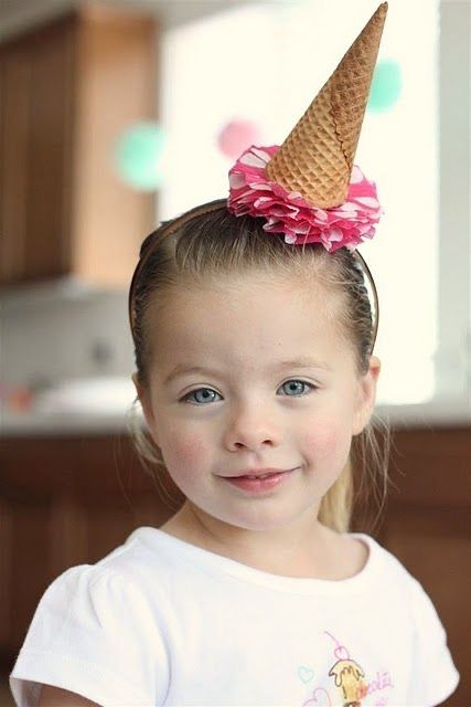 Cream Birthday Party, Ice Cream Birthday Party, Ice Cream Theme, Ice Cream Social, Rainbow Birthday Party, Party Headband, Ice Cream Birthday, Birthday Party Hats, Ice Cream Party