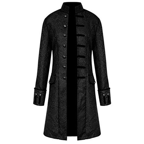 Black Coat, Trench Coat, Halloween, White, Black