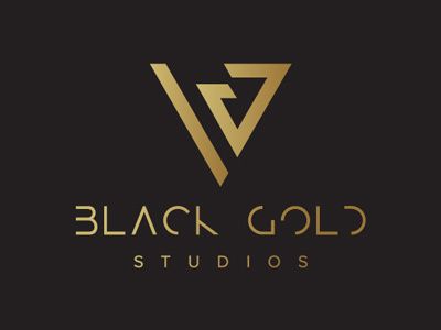 Black Gold logo by Martin Servantes Black And Gold Logo Design Ideas, Black And Gold Logo Design, Dripping Nails, Names For Companies, Gold Logo Branding, Metal Logo Design, Fancy Logo, Written Logo, Black And Gold Design