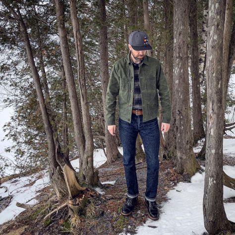 @rawtofaded shared a photo on Instagram: “Finally had a chance to get a shot of the new olive Freenote rider jacket out in the wild. Freenote Waxed Canvas Rider Jacket RGT Flannel…” • Mar 16, 2022 at 1:54pm UTC Uniform Inspiration, Rider Jacket, Riders Jacket, Mens Style, Waxed Canvas, In The Wild, The Wild, Military Jacket, A Photo