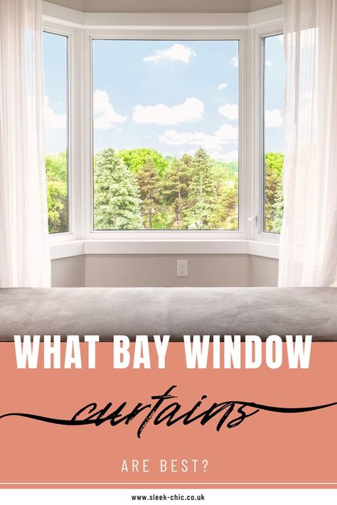 bay windows with curtains Curtains For Bay Windows, Bay Window Curtains Living Room, Bay Window Curtain Ideas, Windows With Curtains, Bay Window Blinds, Bay Window Living Room, Bay Window Curtain, Bay Window Curtains, Window Curtains Living Room