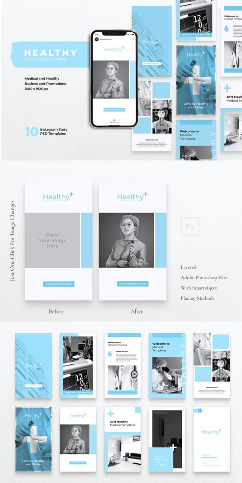 Medical Instagram Template, Medical Instagram Stories, Doctors Social Media Posts, Medical Instagram Feed, Medical Design Graphics, Medical Instagram Post, Beach Instagram Stories, Medical Instagram, Social Media Content Design