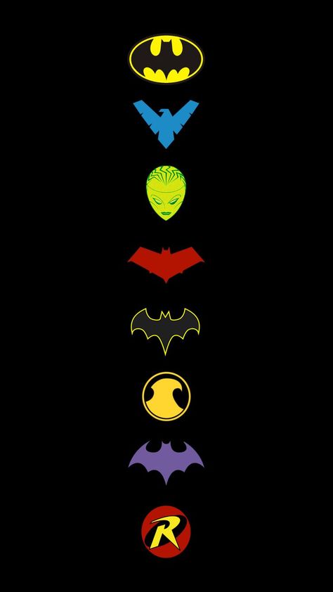 Family Logo, Iphone Homescreen Wallpaper, Batman Logo, Batman Family, Family Tattoos, Lego Batman, Bat Family, Dc Comics Art, Homescreen Wallpaper