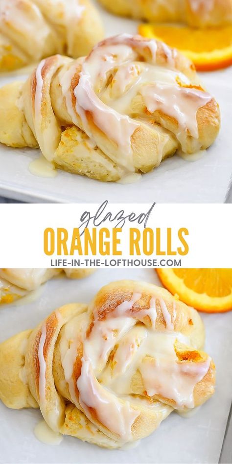 Orange Roll Knots Orange Recipes Dessert, Orange Cinnamon Rolls, Rolls Recipe Easy, Orange Sweet Rolls, Danish Pastries, Sweet Bread Rolls, Rice Side Dish Recipes, Healthy Bread Recipes, Orange Rolls